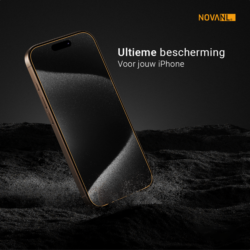 NOVANL 3 in 1 GlassProtector (incl. Applicator) Compatible for iPhone 17 Pro