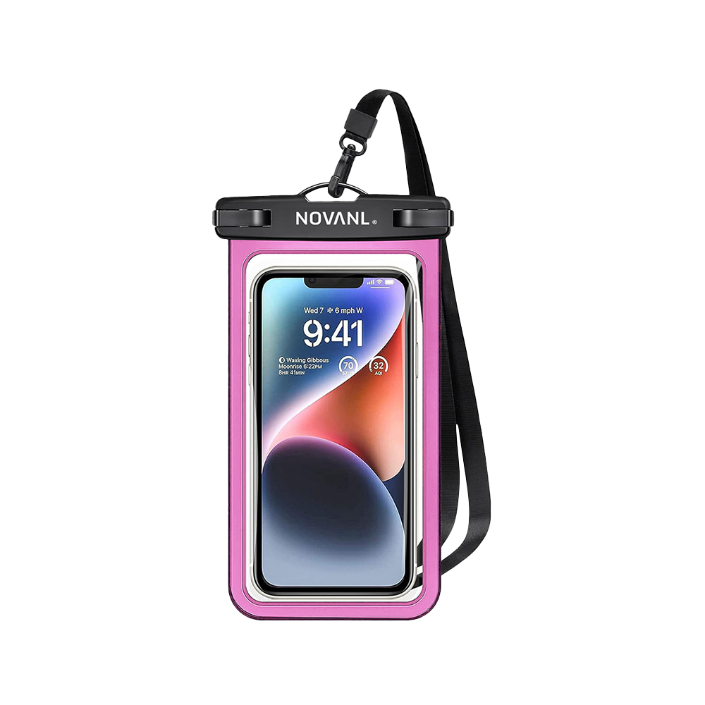 NOVANL SplashSafe Waterdichte Telefoontas roze