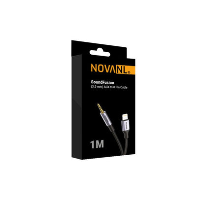 NOVANL SoundFusion AUX naar 8-Pin Kabel (1M)