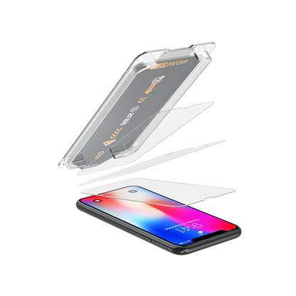 NOVANL 3-Pack Screen Protectors voor iPhone X/XS met Installatiekit