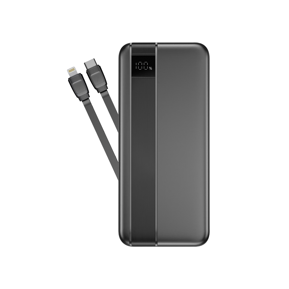 NOVANL PowerUp 20.000 mAh Powerbank met Dubbele Kabel