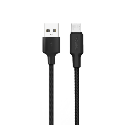 NOVANL SpeedCharge USB-A naar Micro kabel 12W zwart Black
