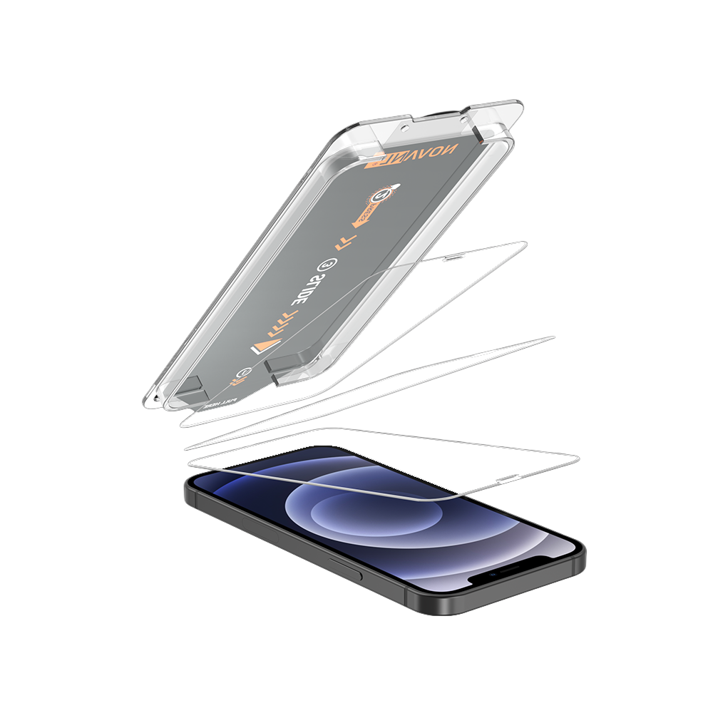 NOVANL 3-Pack Screen Protectors for iPhone 12/12 Pro with Installation Kit