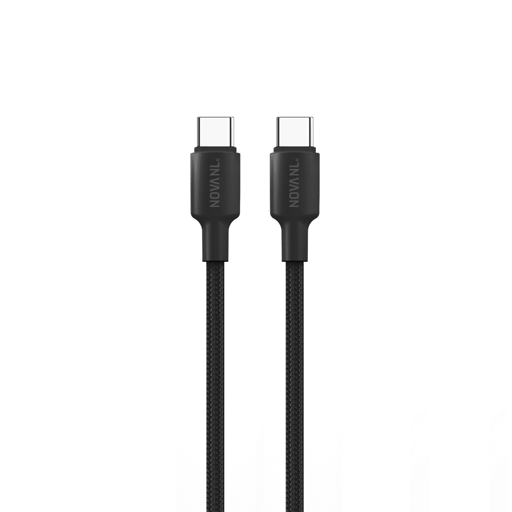 NOVANL SpeedCharge USB C naar USB C kabel 60W zwart Black
