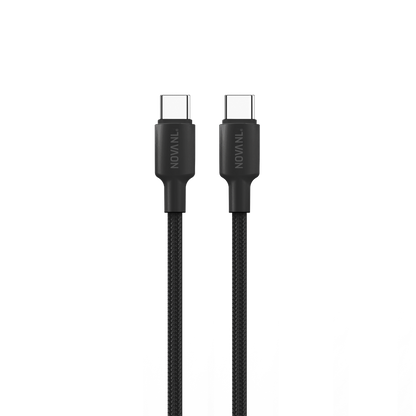 NOVANL SpeedCharge USB C naar USB C kabel 60W zwart Black
