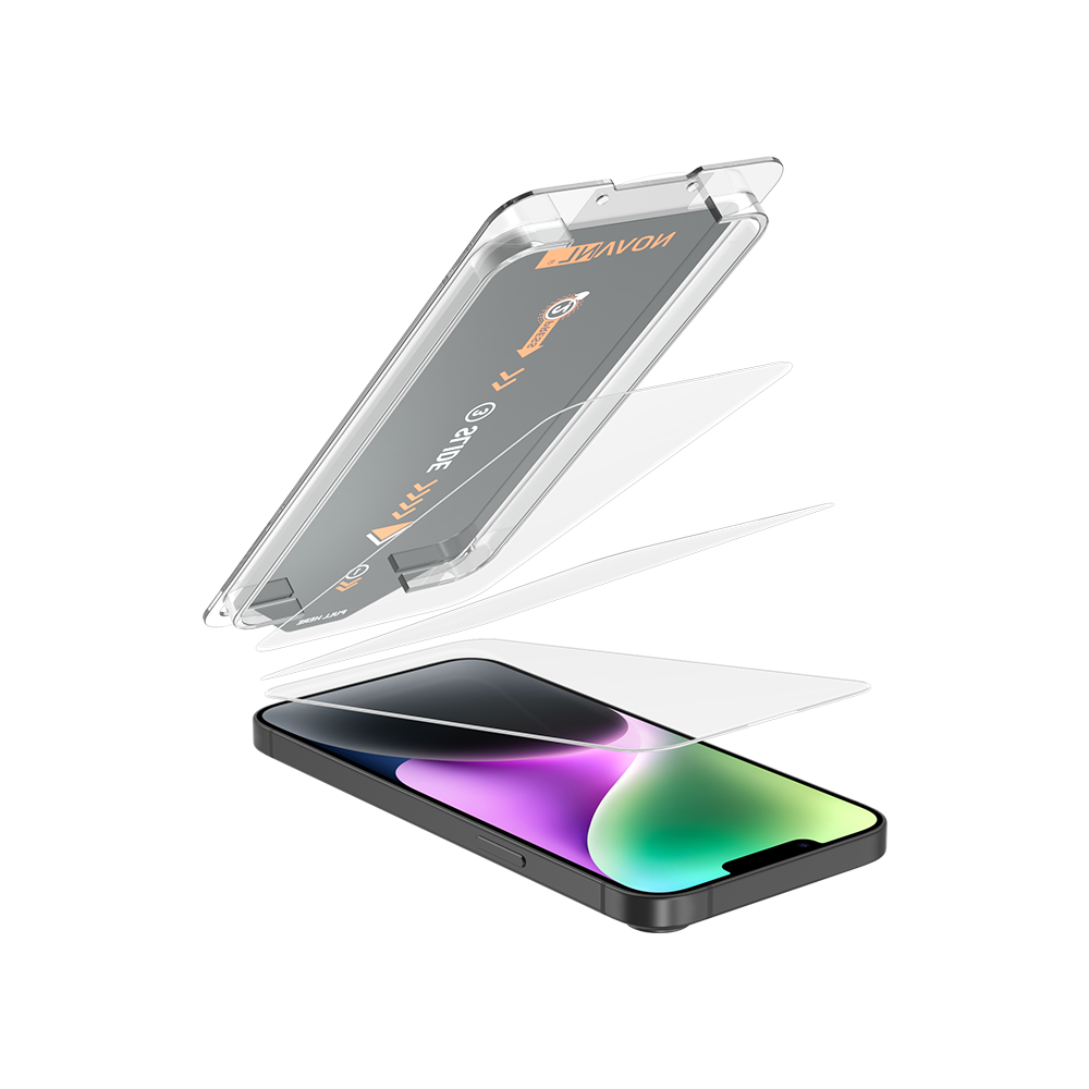 NOVANL 3-Pack Screen Protectors voor iPhone 14 Pro Max met Installatiekit