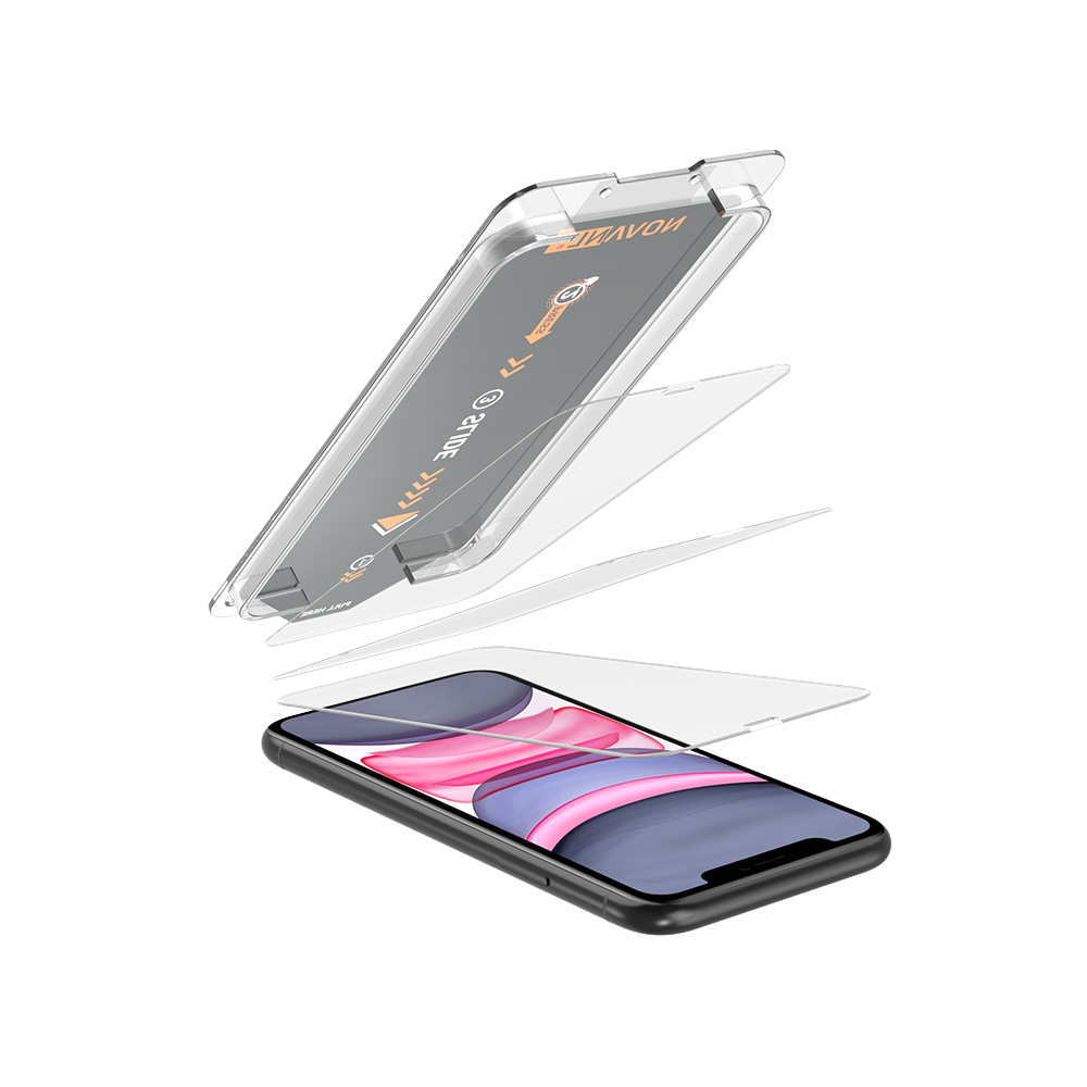 NOVANL 3-Pack Screen Protectors voor iPhone 11 met Installatiekit