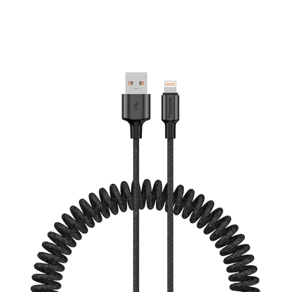NOVANL SpeedCharge Spiraal USB A naar 8 Pin Cable 12W (1.5M)