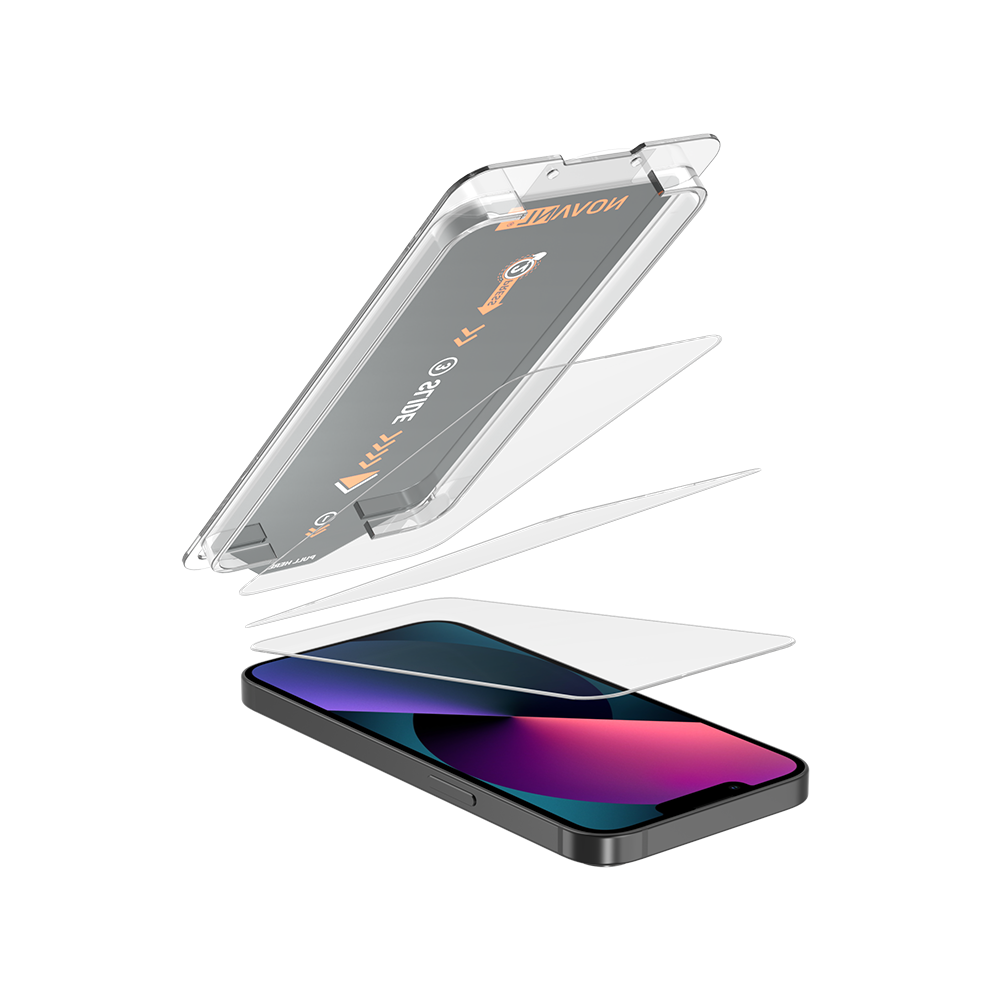 NOVANL 3-Pack Screen Protectors for iPhone 13 Pro with Installation Kit