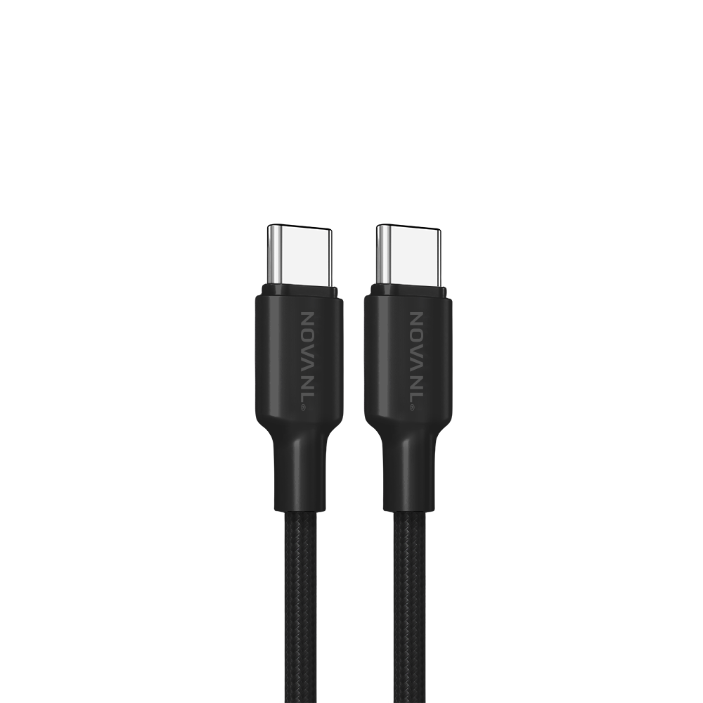 NOVANL SpeedCharge USB C naar USB C kabel 60W zwart Black
