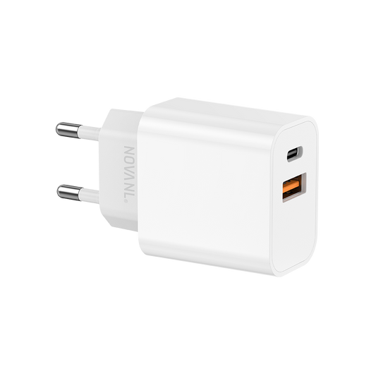 NOVANL ProCharge 20W USB-A & USB-C (Dubbele Poort) Adapter