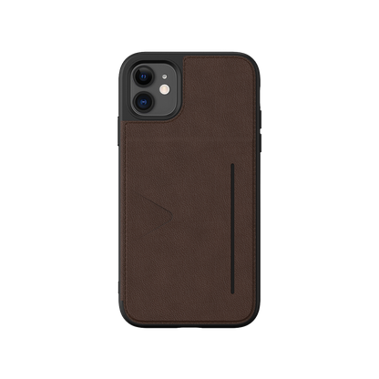 NOVANL WalletGuard hoesje voor iPhone XR Bruin Brown