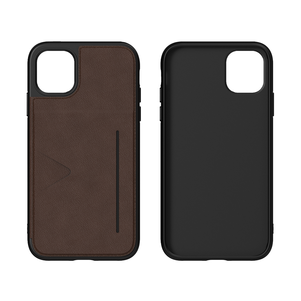 NOVANL WalletGuard hoesje voor iPhone XR Bruin Brown