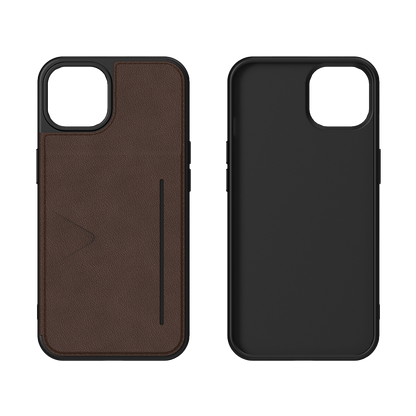 NOVANL WalletGuard hoesje voor iPhone 13 Bruin Brown