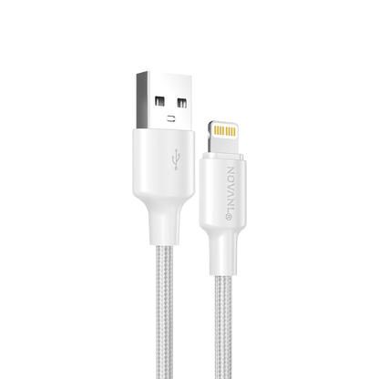 NOVANL SpeedCharge USB A naar Lightning kabel 12W Wit White