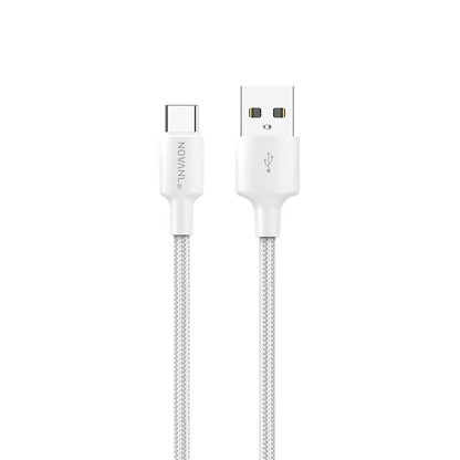 NOVANL SpeedCharge USB A naar USB-C kabel 12 Wit White