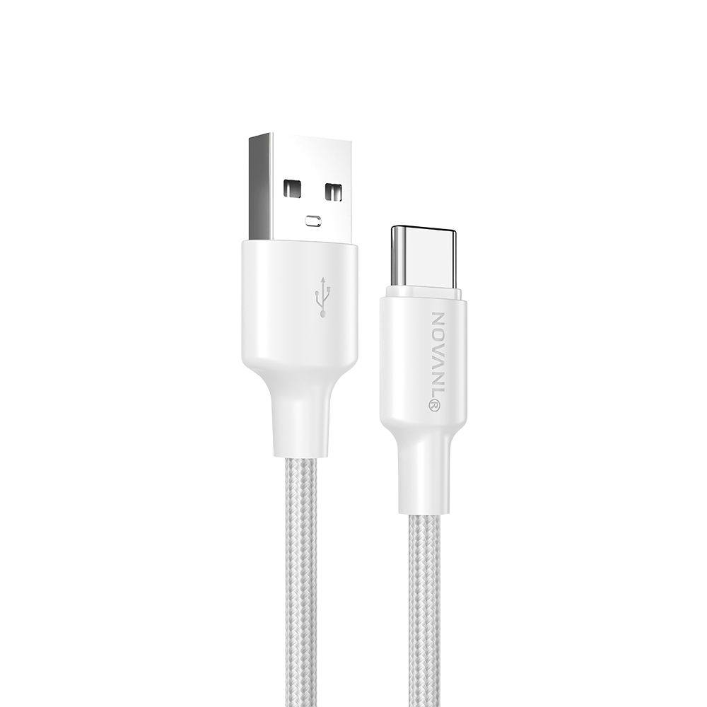 NOVANL SpeedCharge USB A naar USB-C kabel 12W Wit White