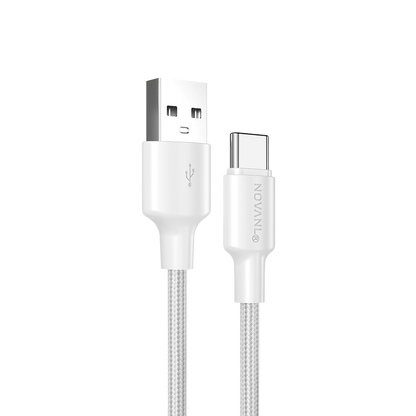 NOVANL SpeedCharge USB A naar USB-C kabel 12W Wit White