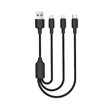 NOVANL SpeedCharge Kabel 1.5M USB-A naar 3-in-1 Kabel 12W