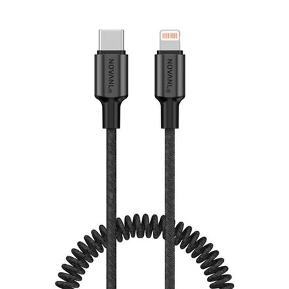 NOVANL SpeedCharge Spiral USB-C to 8 Pin Cable 20W (1.5M)