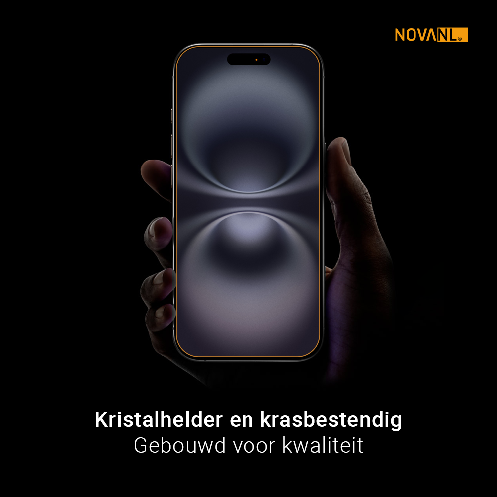 NOVANL 3 in 1 GlassProtector (incl. Applicator) Compatible for iPhone 17 Pro Max