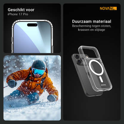 NOVANL ShockShield Case (incl. Magnetics) Compatible for iPhone 17 Pro