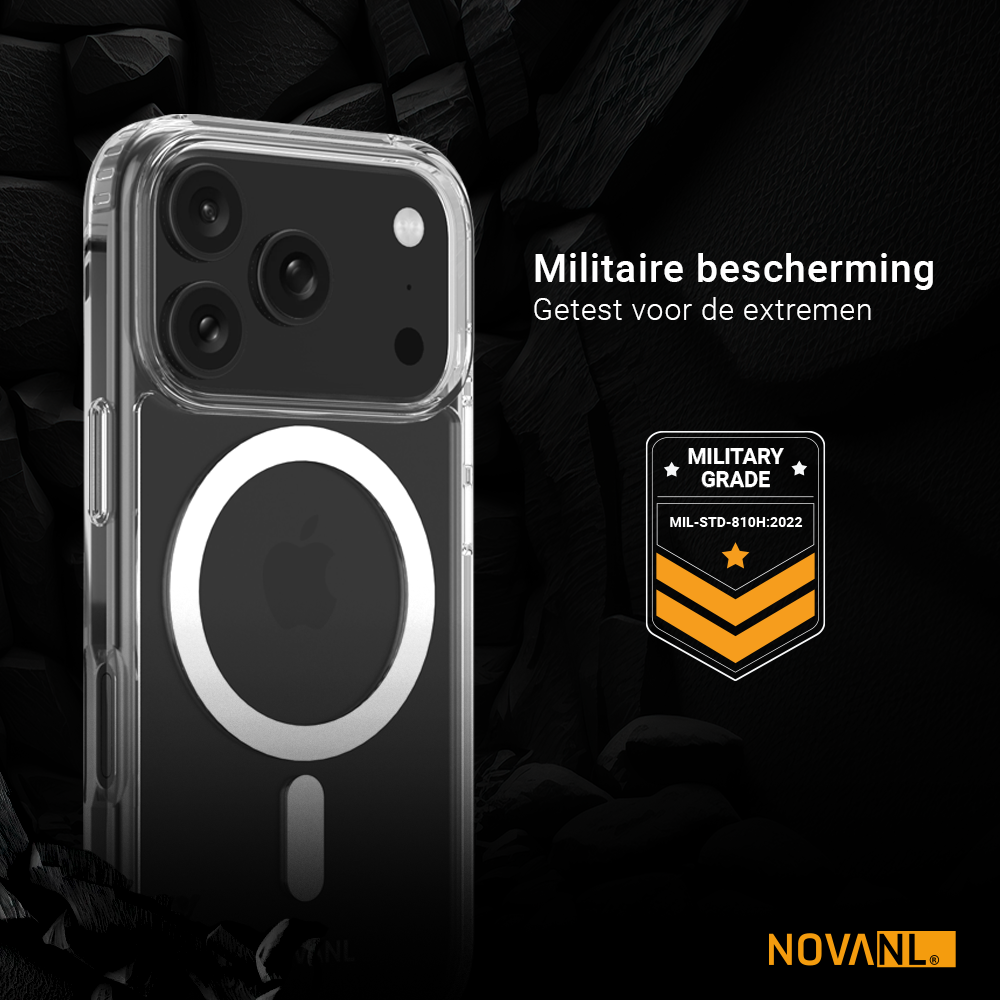 NOVANL ShockShield Case (incl. Magnetics) Compatible for iPhone 17 Pro Max