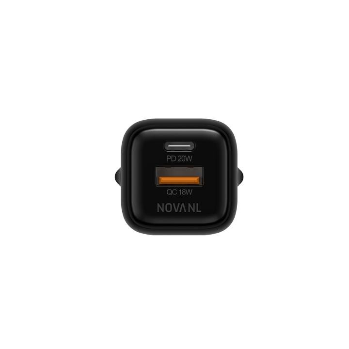 NOVANL GaNCharge 20W USB-A & USB-C (dubbele poort) Adapter