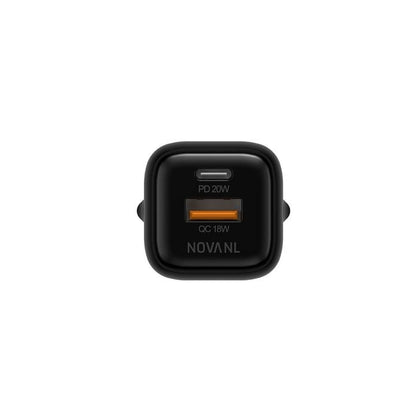 NOVANL GaNCharge 20W USB-A & USB-C (dubbele poort) Adapter