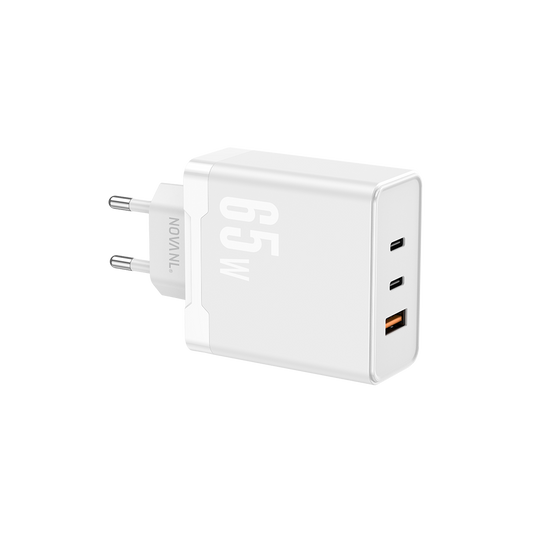 NOVANL ProCharge Ultra 65W GaN 2xUSB-A & USB-C (Triple Port)