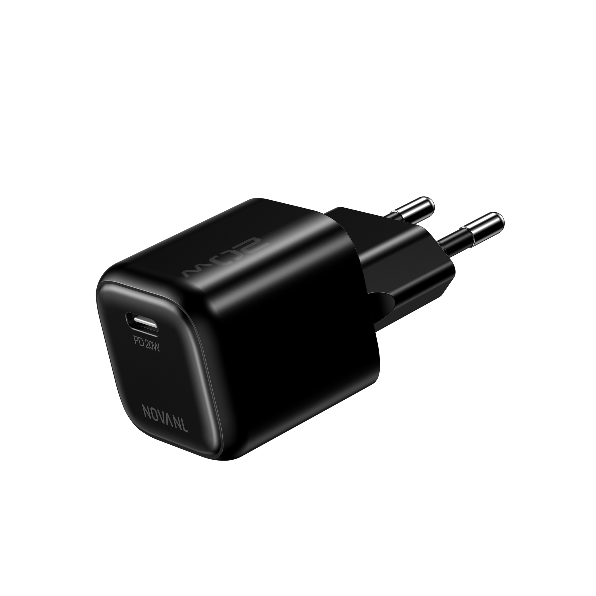 NOVANL GaNCharge 20W USB-C (Enkele Poort) Zwart  Black